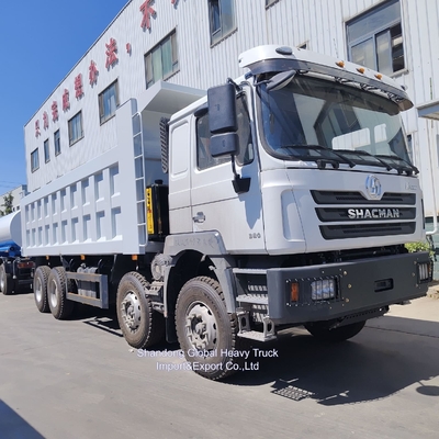 Shacman 30m3 Largo Box 8X4 12 Wheeler Heavy Duty Dump Truck 400HP Mesin Diesel Kondisi baru Truk Tipper