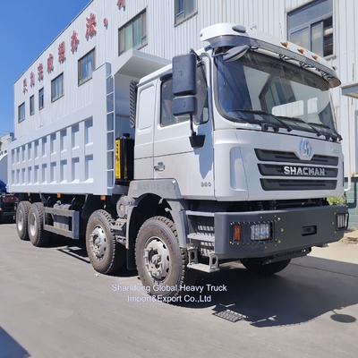 Shacman 30m3 Largo Box 8X4 12 Wheeler Heavy Duty Dump Truck 400HP Mesin Diesel Kondisi baru Truk Tipper