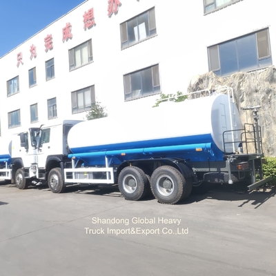 Karir Pertambangan Tekanan Tinggi Sprinkler Tangki Air Truk HOWO 371HP 6*4 Truk Sprinkler Air