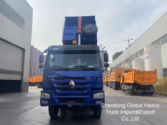 China Sinotruk HOWO Bekas 371/375HP 8X4 Drive Kanan Mini Dump Truck dalam stok
