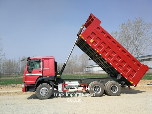 HOWO 10 Roda 371HP/380HP/400HP/430HP Truk Pengeboran Truk Tipper