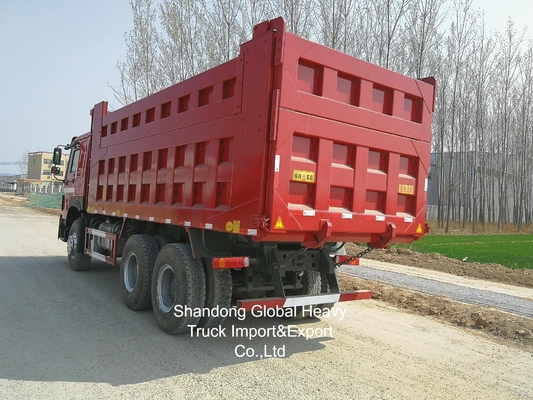 HOWO 10 Roda 371HP/380HP/400HP/430HP Truk Pengeboran Truk Tipper