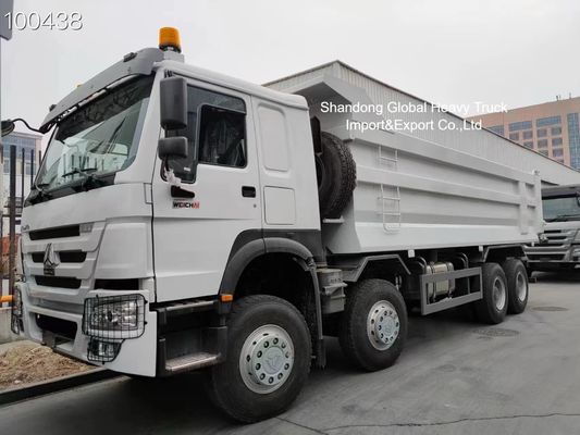 HOWO 8x4 Dump Truck dengan Engine 420hp dan Sasis Tugas Berat untuk Operasi Penambangan Tanzania