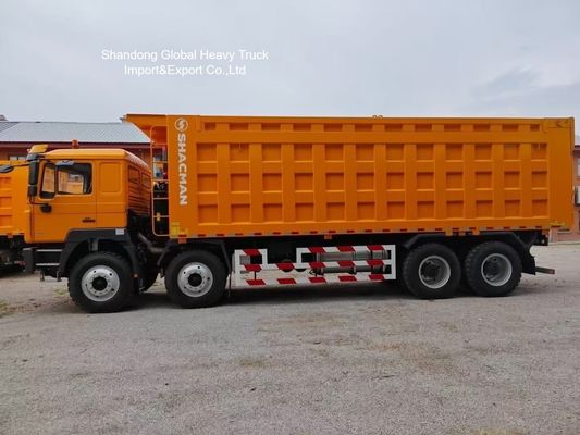Shacman F3000 8x4 Dump Truck dengan mesin 420hp dan kursi suspensi udara untuk proyek pertambangan Mozambik