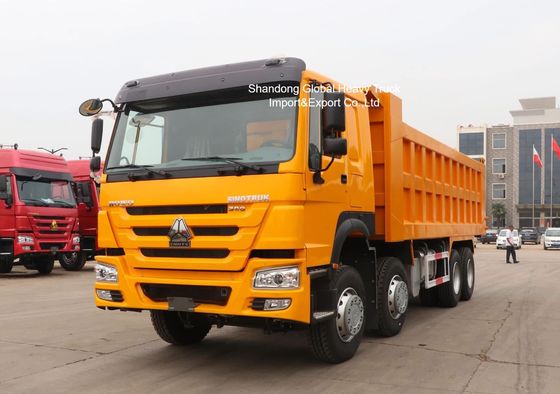 HOWO 8x4 Dump Truck dengan Engine 420hp dan Sasis Tugas Berat untuk Operasi Penambangan Tanzania