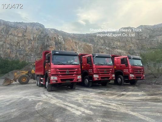 Heavy Duty HOWO 8×4 Dump Truck dengan Mesin 420HP dan Chassis Diperkuat untuk Pertambangan Tanzania