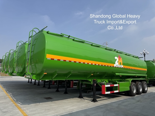 Truk Semi Tangki Diesel Bertenaga Berat 3 Gandar 45000L