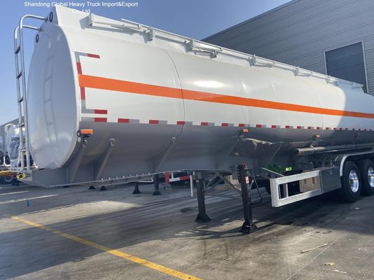 3 Axle Carbon Steel Q345B 45000L Tanker Bahan Bakar Semi Trailer