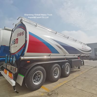 45000 Liter Semi Trailer Tangki Bahan Bakar 3-Gandar untuk Pengangkutan Diesel