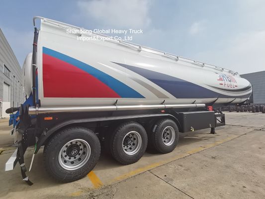 45000 Liter Semi Trailer Tangki Bahan Bakar 3-Gandar untuk Pengangkutan Diesel