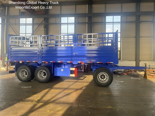 Semi Trailer Penuh 3 Gandar untuk Transportasi Pertanian dan Industri