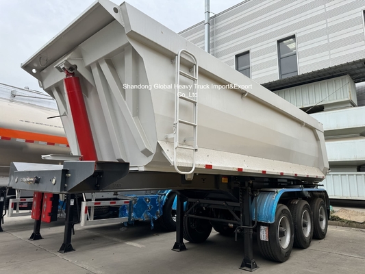 Semi Trailer Dump Baja Baja 3-Gandar untuk Beban Berat