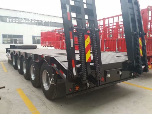 5 Axle 10 Axle 120 Ton Heavy Duty Low Bed Semi Trailer for Heavy Equipment Transport
