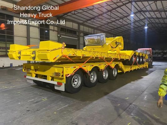 Truk Semi Flatbed Tri-Axle Tugas Berat 40FT - Bersertifikasi ECE, CE