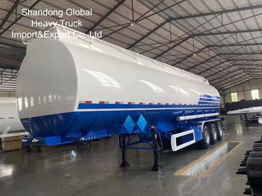 3-Axle 45000L Diesel Gasoline Tanker Semi Trailer dengan ABS Brakes