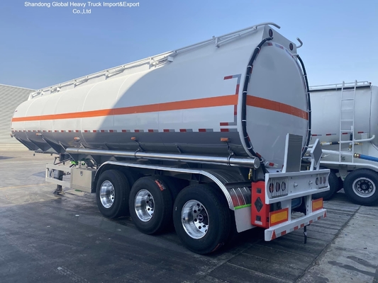 3-Axle 45000L Diesel Gasoline Tanker Semi Trailer dengan ABS Brakes