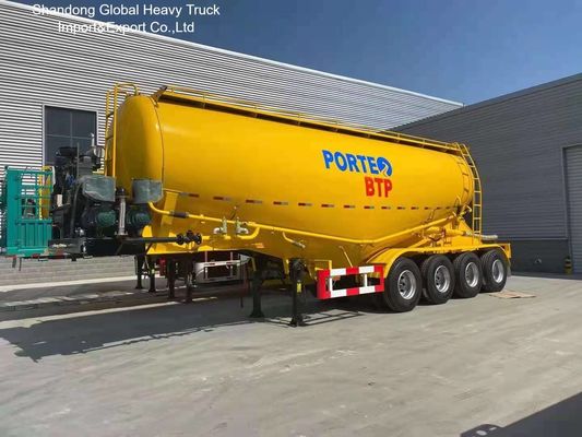 4-Axis Cement Bulker Trailer 40-80t Kapasitas ECE CE Bersertifikat
