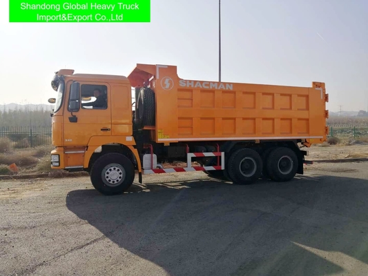 Truk Sampah Shacman Baru atau Bekas 6x4 dengan Emisi Euro 2, Transmisi 10 Gigi Maju, dan Spesifikasi 8329x2490x3450mm