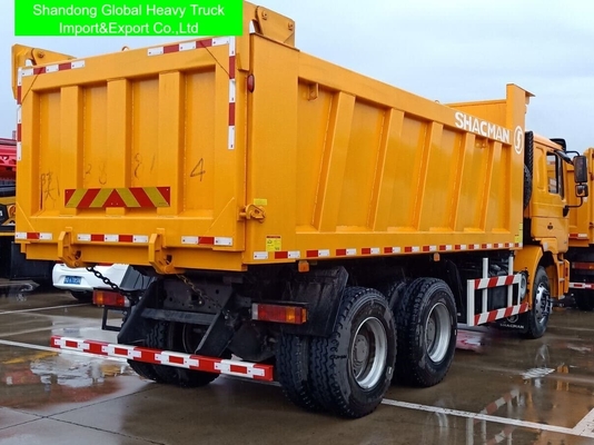 Truk Sampah Shacman Baru atau Bekas 6x4 dengan Emisi Euro 2, Transmisi 10 Gigi Maju, dan Spesifikasi 8329x2490x3450mm