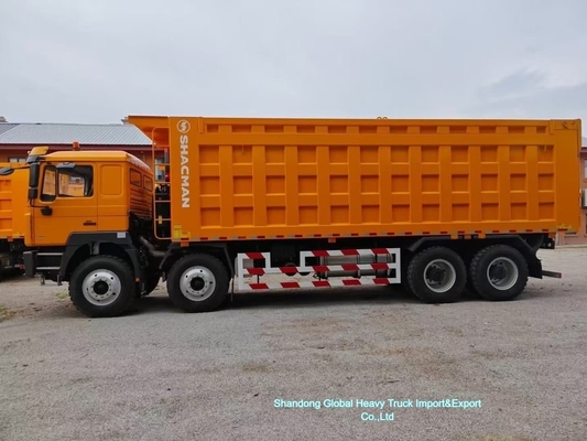 Truk Sampah Shacman F3000 8×4 dengan Mesin Diesel 400HP dan Gaya Pengangkatan Depan untuk Konstruksi Tugas Berat