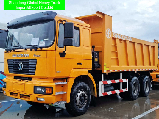 Truk Sampah Shacman Baru atau Bekas 6x4 dengan Emisi Euro 2, Transmisi 10 Gigi Maju, dan Spesifikasi 8329x2490x3450mm