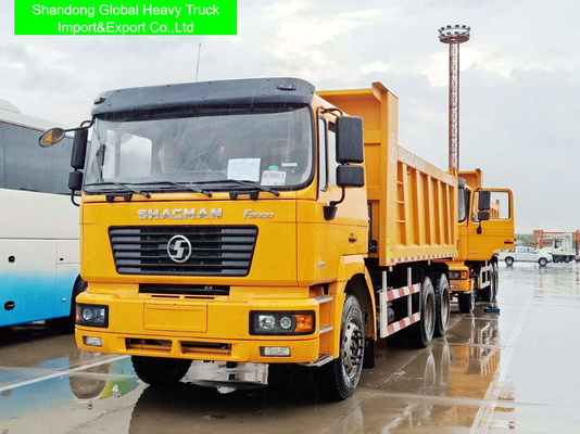 Truk Sampah Shacman Baru atau Bekas 6x4 dengan Emisi Euro 2, Transmisi 10 Gigi Maju, dan Spesifikasi 8329x2490x3450mm