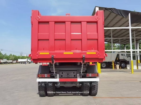 HOWO Truk dump Truk tipper 371HP 375HP 8X4 40t-60t Pengisian dengan kondisi yang sangat baik untuk Afrika