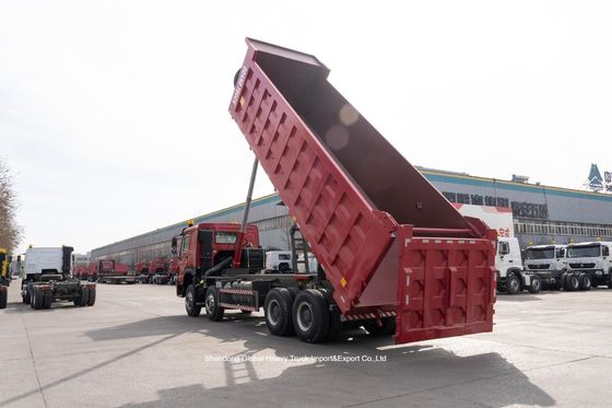 HOWO 8x4 400HP truk dump 45T Kapasitas Heavy Duty Pertambangan