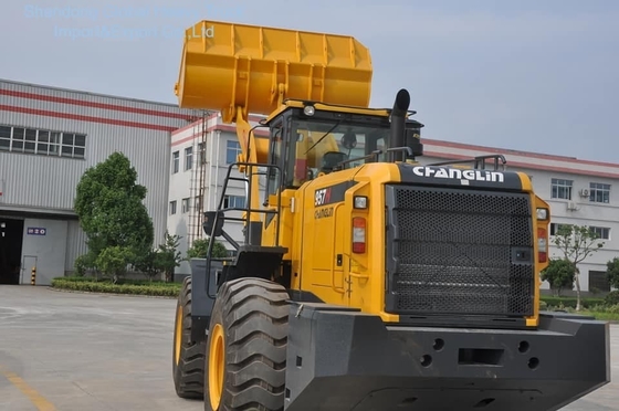 Mesin Penggerak Bumi Baru 5 Ton Zl50g Zl50gn Wheel Loader dengan Zf Gearbox