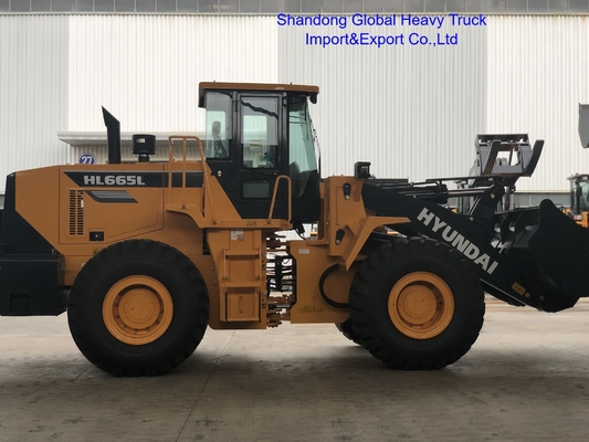 Loader Front End Hl665L Hl660L Wheel Loader 5 Ton dengan Transmisi Mekanik Hidraulik