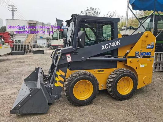 XCMG XC740K Skid Steer Loader 1t Nominal Load Konstruksi kompak