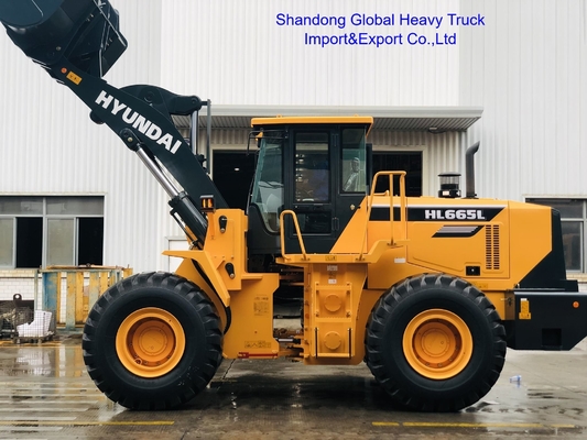 Loader Front End Hl665L Hl660L Wheel Loader 5 Ton dengan Transmisi Mekanik Hidraulik