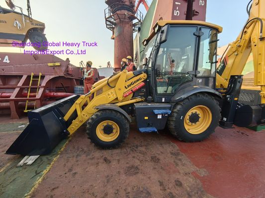 Liugong 777A Mini Wheel Backhoe Loader Muat Bucket 2.5t