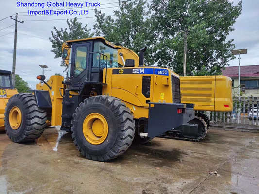 SEM 663D Model Wheel Loader dengan Teknologi untuk Konstruksi dan Pertambangan yang hemat bahan bakar