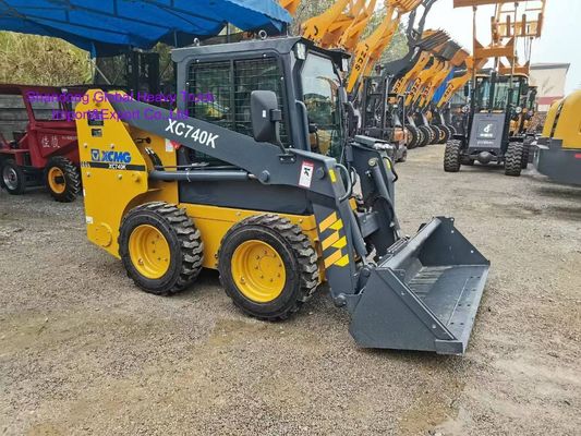 XCMG XC740K Skid Steer Loader 1t Nominal Load Konstruksi kompak