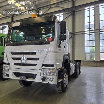 Truk Traktor HOWO 6x4 Tugas Berat Diesel Euro 2 10 Roda