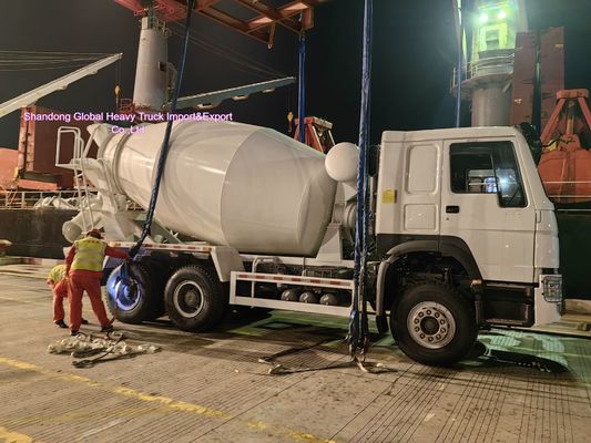 6×4 truk pengaduk beton 12m3 untuk konstruksi Zambia