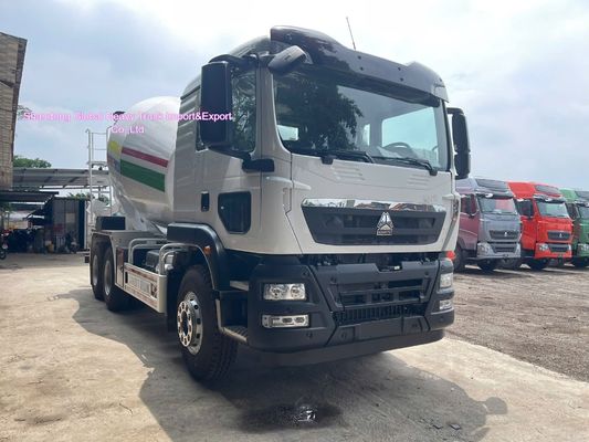 6×4 SDEC Beton Mixer Truck 12m3 380HP untuk Konstruksi
