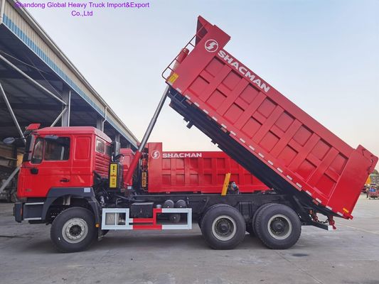 Shacman F3000 6X4 Heavy Duty Dump Truck dengan Euro2 Emisi 400L Tangki Bahan Bakar dan F3000 Kabin dengan Sleeper