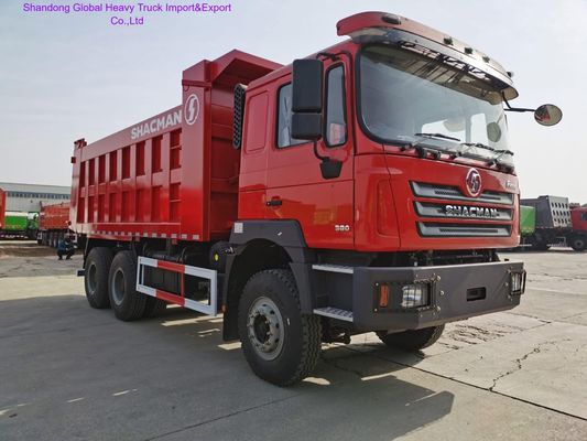 Shacman F3000 6X4 Heavy Duty Dump Truck dengan Euro2 Emisi 400L Tangki Bahan Bakar dan F3000 Kabin dengan Sleeper