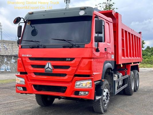 Truk Sampah Tugas Berat Sinotruk HOWO 6x4 dengan Tangki Bahan Bakar 400L Penggerak Tangan Kanan dan Kursi Suspensi Udara