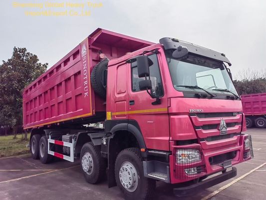 Truk Dump HOWO Tugas Berat 400 HP Kapasitas 35-40 Ton Kotak Kargo 8600 ×2300×1500 mm