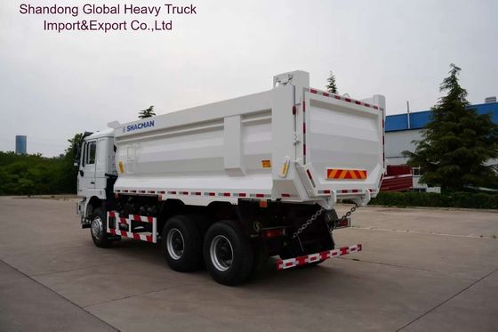Truk Sampah Tugas Berat Shacman F3000 dengan Gearbox Manual FAST 12-percepatan Gandar Belakang MAN 16T dan Tangki Paduan Aluminium 400L