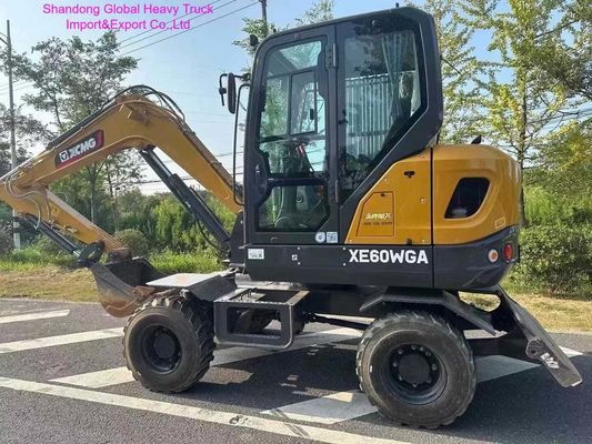 Ekskavator Roda 7 Ton Efisiensi Tinggi dengan Kapasitas 0,23m³ dan Mesin 48 kW untuk Pemindahan Tanah