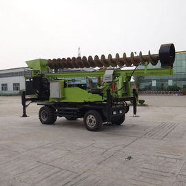 6-10m Wheeled Spiral Pile Drilling Machine Dengan 360 ° Rotary Angle 8.45m Stud Tinggi ZMZ360