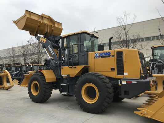 XCMG ZL50GN 5.5t Nominal Load Wheel Loader dengan 162kW Nominal Power dan Rock Bucket untuk Konstruksi