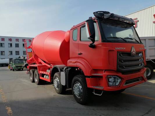 Truk Mixer Beton Sinotruk HOWO Remanufaktur 371HP dengan Kapasitas 12-16 CBM untuk Proyek Konstruksi