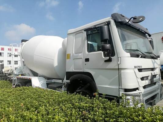 China New HOWO Concrete Mixer Truck dengan 6m3 8m3 10m3 Kapasitas untuk Proyek Konstruksi