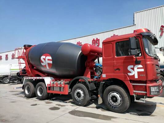 Truk Mixer Beton Shacman 10 m³ Kapasitas Drum 340 HP Mesin 6×4 Sasis untuk Pengangkutan Semen