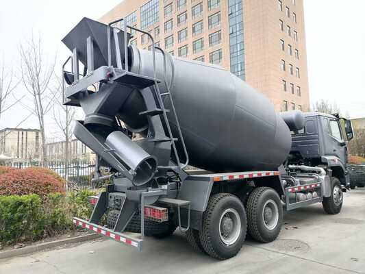 Truk Mixer Beton Mesin Sinotruk HOWO 12 CBM Berkinerja Tinggi 6×4 Penggerak 371 HP
